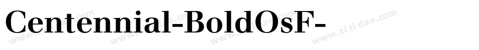 Centennial-BoldOsF字体转换