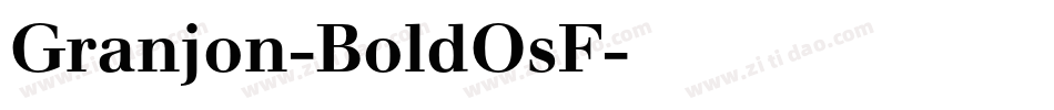 Granjon-BoldOsF字体转换