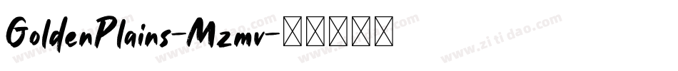 GoldenPlains-Mzmv字体转换