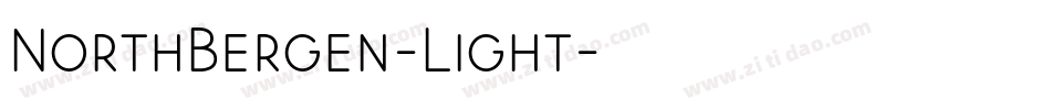 NorthBergen-Light字体转换