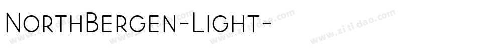 NorthBergen-Light字体转换