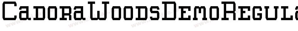 CadoraWoodsDemoRegular-axY1J字体转换