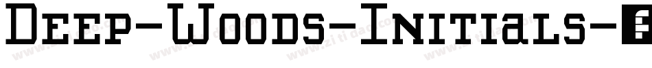 Deep-Woods-Initials字体转换