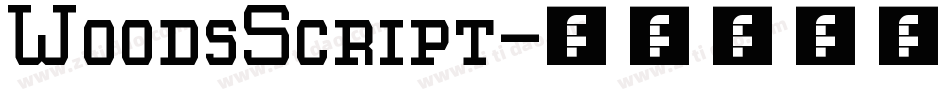 WoodsScript字体转换