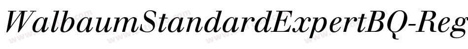 WalbaumStandardExpertBQ-RegularOsF字体转换