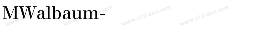 MWalbaum字体转换