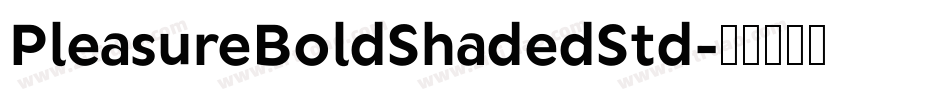 PleasureBoldShadedStd字体转换