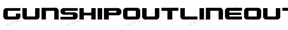 GunshipOutlineOutline-ozMx字体转换