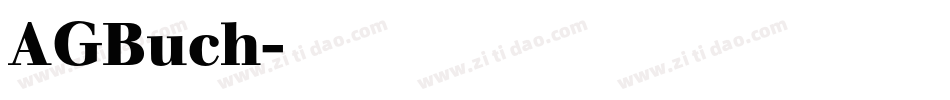 AGBuch字体转换