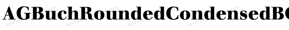 AGBuchRoundedCondensedBQ-BoldOutline字体转换