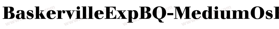 BaskervilleExpBQ-MediumOsF字体转换