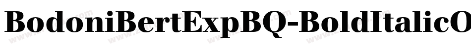 BodoniBertExpBQ-BoldItalicOsF字体转换