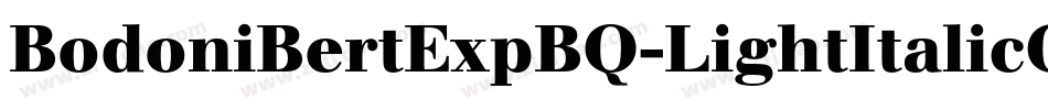 BodoniBertExpBQ-LightItalicOsF字体转换