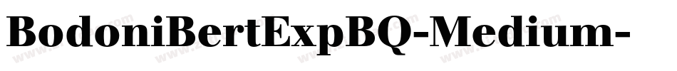 BodoniBertExpBQ-Medium字体转换