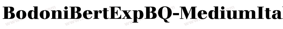 BodoniBertExpBQ-MediumItalicOsF字体转换