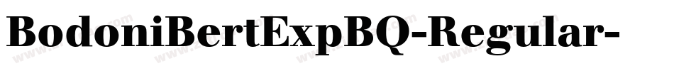 BodoniBertExpBQ-Regular字体转换