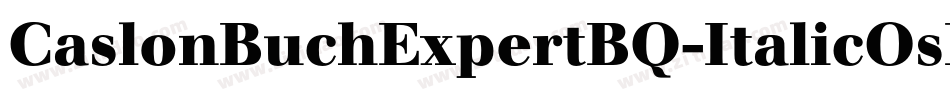 CaslonBuchExpertBQ-ItalicOsF字体转换