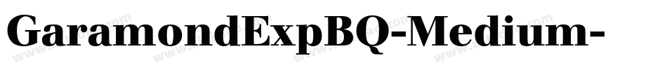 GaramondExpBQ-Medium字体转换