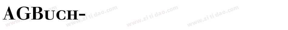 AGBuch字体转换