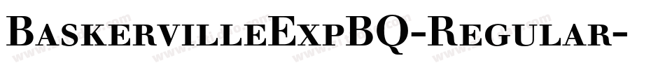 BaskervilleExpBQ-Regular字体转换