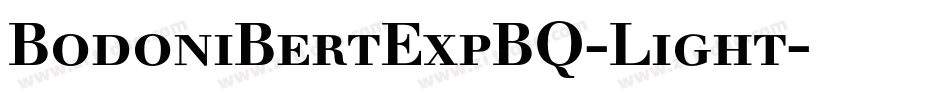 BodoniBertExpBQ-Light字体转换