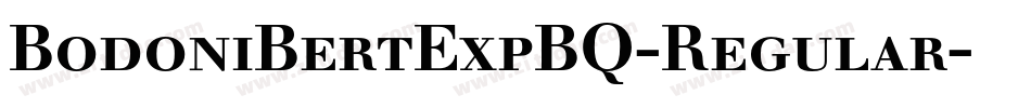 BodoniBertExpBQ-Regular字体转换