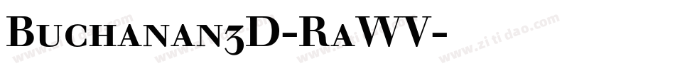 Buchanan3D-RaWV字体转换