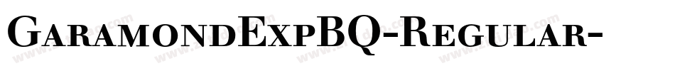 GaramondExpBQ-Regular字体转换