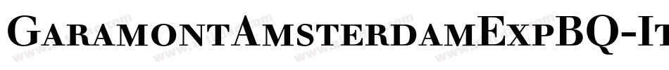 GaramontAmsterdamExpBQ-ItalicOsF字体转换