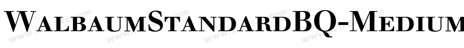 WalbaumStandardBQ-Medium字体转换