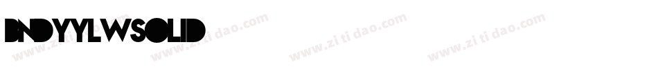 BndyYlwSolid字体转换