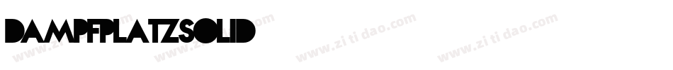 DampfplatzSolid字体转换