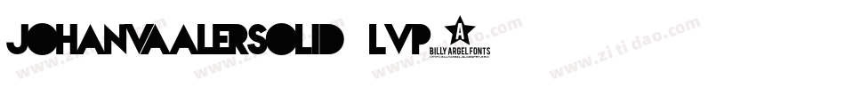 JohanvaalerSolid-Lvp3字体转换