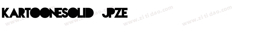 KartooneSolid-JpZE字体转换