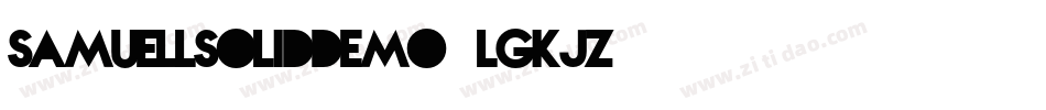 SamuellSolidDemo-lgKJZ字体转换