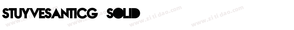 StuyvesantICG-Solid字体转换