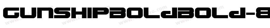 GunshipBoldBold-8pen字体转换