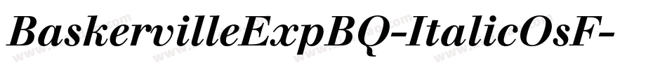 BaskervilleExpBQ-ItalicOsF字体转换