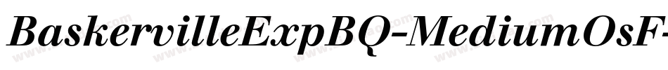 BaskervilleExpBQ-MediumOsF字体转换