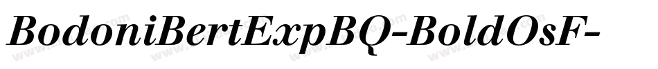BodoniBertExpBQ-BoldOsF字体转换