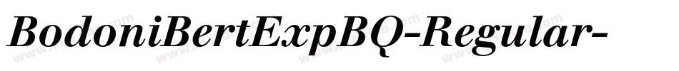 BodoniBertExpBQ-Regular字体转换