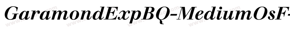 GaramondExpBQ-MediumOsF字体转换