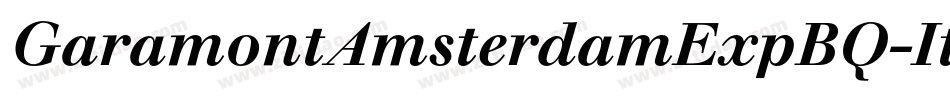 GaramontAmsterdamExpBQ-ItalicOsF字体转换