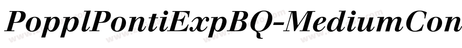 PopplPontiExpBQ-MediumCondensed字体转换