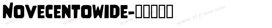 Novecentowide字体转换