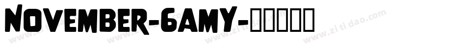 November-6amY字体转换