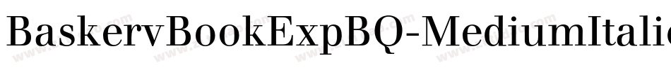 BaskervBookExpBQ-MediumItalicOsF字体转换