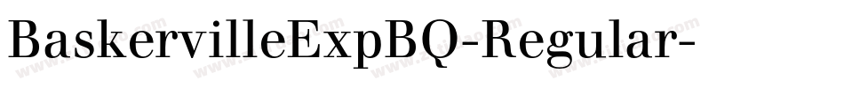 BaskervilleExpBQ-Regular字体转换