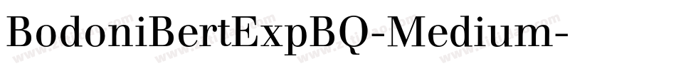 BodoniBertExpBQ-Medium字体转换