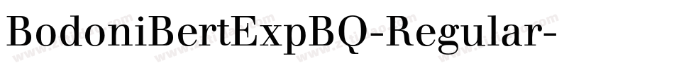 BodoniBertExpBQ-Regular字体转换